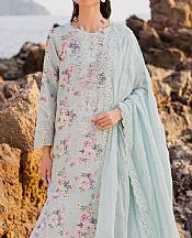 Marjjan Light Turquoise Lawn Suit- Pakistani Designer Lawn Suits