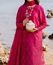 Marjjan Hot Pink Lawn Suit- Pakistani Designer Lawn Suits
