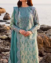 Marjjan Light Green Lawn Suit- Pakistani Lawn Dress