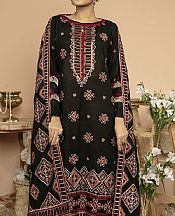 Black Karandi Suit- Pakistani Winter Dress