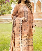 Persian Orange Karandi Suit- Pakistani Winter Clothing