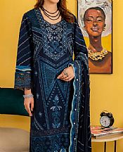 Navy Blue Karandi Suit