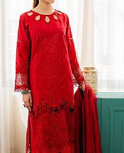 Ruby Red Karandi Suit