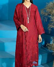 Marjjan Red Karandi Suit- Pakistani Winter Clothing