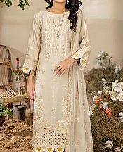 Marjjan Off-white Karandi Suit- Pakistani Winter Dress