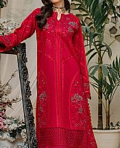 Marjjan Scarlet Lawn Suit- Pakistani Designer Lawn Suits