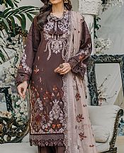 Marjjan Coffee Bean Lawn Suit- Pakistani Designer Lawn Suits