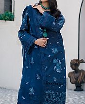Marjjan Navy Blue Lawn Suit- Pakistani Designer Lawn Suits