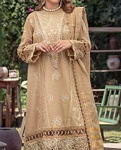 Marjjan Tan Lawn Suit- Pakistani Lawn Dress