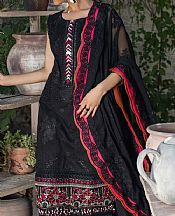 Marjjan Black Lawn Suit- Pakistani Lawn Dress