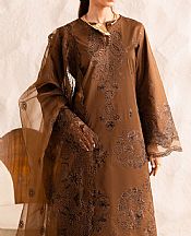 Marjjan Brown Lawn Suit- Pakistani Designer Lawn Suits