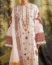 Marjjan Off-white Lawn Suit- Pakistani Designer Lawn Suits