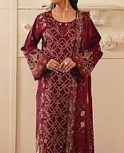 Wine Red Lawn Suit