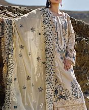 Marjjan Ivory Lawn Suit- Pakistani Lawn Dress