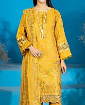 Marjjan Mustard Karandi Suit- Pakistani Winter Dress