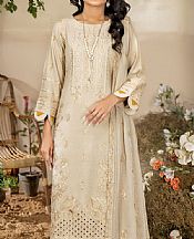 Marjjan Beige Karandi Suit- Pakistani Winter Dress