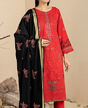 Carmine Wool Suit- Pakistani Winter Dress