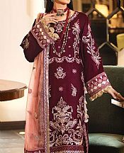 Burgundy Velvet Suit- Pakistani Winter Dress