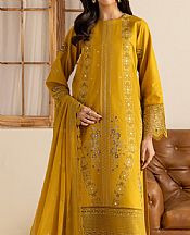 Marjjan Golden Yellow Lawn Suit- Pakistani Lawn Dress