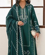 Marjjan Teal Lawn Suit- Pakistani Designer Lawn Suits