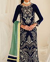 Dark Blue Velvet Suit- Pakistani Winter Clothing