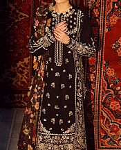 Maryam Hussain Brown Khaddar Suit- Pakistani Winter Clothing