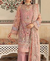 Maryam Hussain Tea Rose Net Suit- Pakistani Chiffon Dress