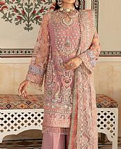 Maryam Hussain Tea Rose Net Suit- Pakistani Designer Chiffon Suit