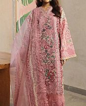 Maryam Hussain Pink Lawn Suit- Pakistani Designer Lawn Suits