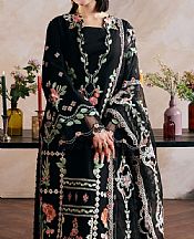 Maryam Hussain Black Lawn Suit- Pakistani Designer Lawn Suits