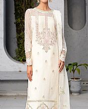 Off White Chiffon Suit