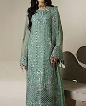Maryams Summer Green Chiffon Suit- Pakistani Chiffon Dress