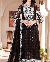 Maryams Black Chiffon Suit- Pakistani Chiffon Dress
