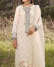 Maryams Off White Lawn Suit- Pakistani Lawn Dress