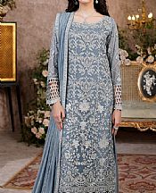 Cadet Grey Chiffon Suit