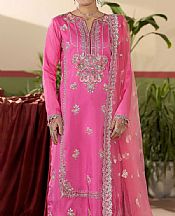 Maryams Pink Silk Suit- Pakistani Designer Chiffon Suit