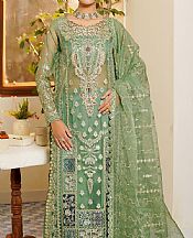 Slate Green Organza Suit