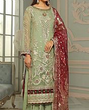 Pistachio Organza Suit- Pakistani Chiffon Dress