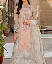 Maryams Beauty Bush/Moon Mist Organza Suit- Pakistani Designer Chiffon Suit