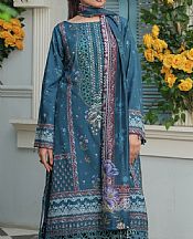 Maryams Zinc Blue Lawn Suit- Pakistani Lawn Dress