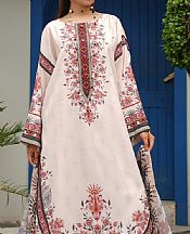 Maryams Off-white Lawn Suit- Pakistani Designer Lawn Suits