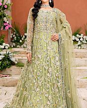Maryams Mint Green Net Suit- Pakistani Designer Chiffon Suit