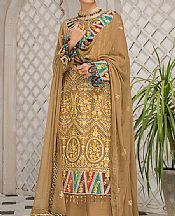 Fawn Chiffon Suit- Pakistani Chiffon Dress