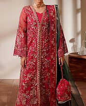 Maryams Hot Pink Organza Suit- Pakistani Chiffon Dress