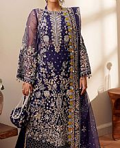 Maryams Purple Organza Suit- Pakistani Chiffon Dress