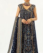 Maryum N Maria Navy Blue Chiffon Suit- Pakistani Chiffon Dress