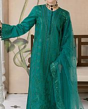Maryum N Maria Emerald Green Lawn Suit- Pakistani Designer Lawn Suits