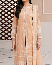 Maryum N Maria Peach Lawn Suit- Pakistani Designer Lawn Suits