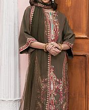 Maryum N Maria Olive Lawn Suit- Pakistani Lawn Dress