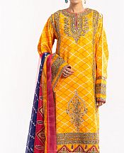 Maryum N Maria Mustard Lawn Suit- Pakistani Lawn Dress